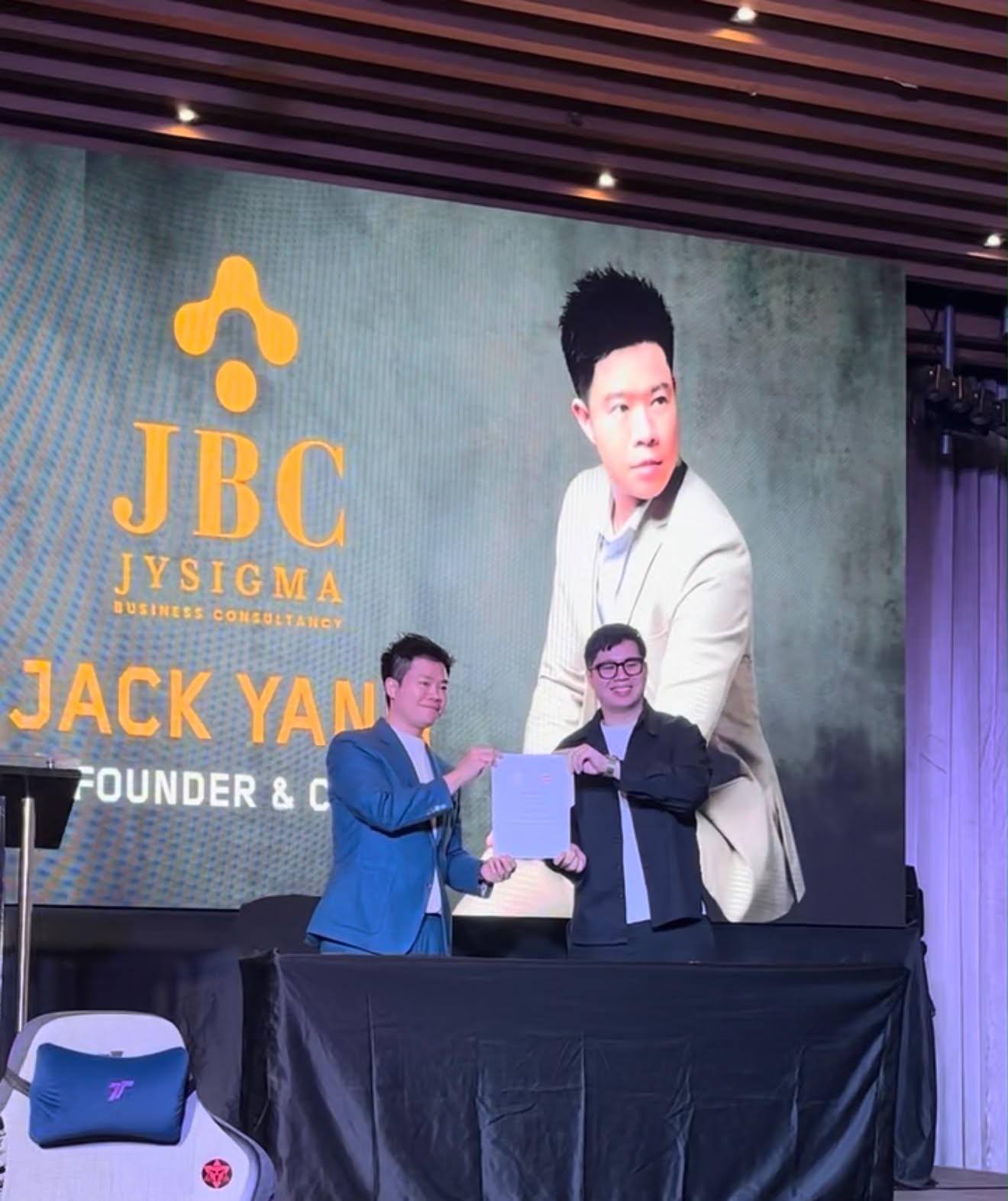 Official sponsorship signing with JYSigma, JBC